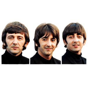 Vintage Beatles Poster PNG 85 PNG image with transparent background