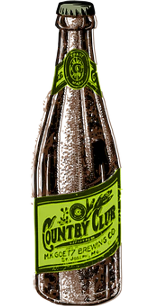 Vintage Beer Bottle Graphic PNG Image