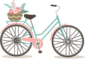 Vintage Cycling Clip Art - Bicycle Clipart, HD Png Download PNG with transparent background