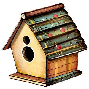 Vintage Birdhouse Png 9 PNG Image