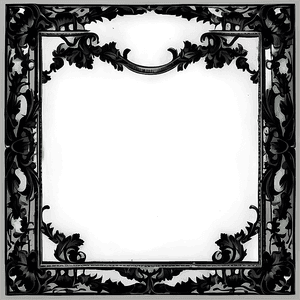 Vintage Black Frame PNG sqk PNG