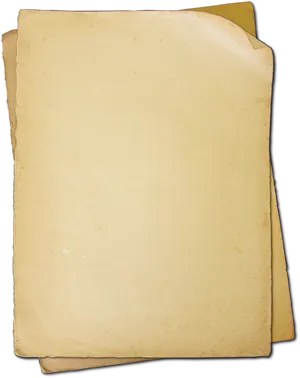 Vintage Blank Paper Texture PNG Image