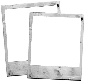 Vintage Blank Polaroid Frames PNG Image