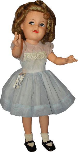 Vintage Shirley Temple Doll - Doll Clipart Transparent Background, HD Png Download PNG with transparent background