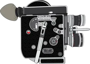 Vintage Bolex H16 Movie Camera PNG Image