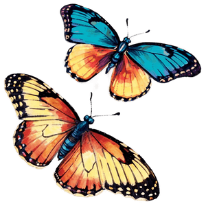 Vintage Butterflies PNG cev27 PNG image with transparent background