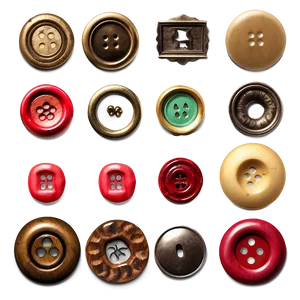 Vintage Buttons Assortment Png 28 PNG Image