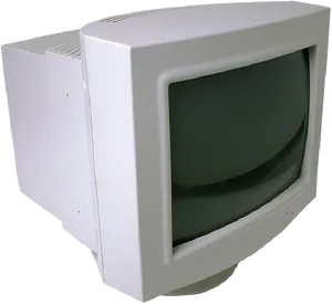 Vintage C R T Monitor Isolated PNG Image