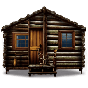 Vintage Cabin Interior PNG 05242024 PNG