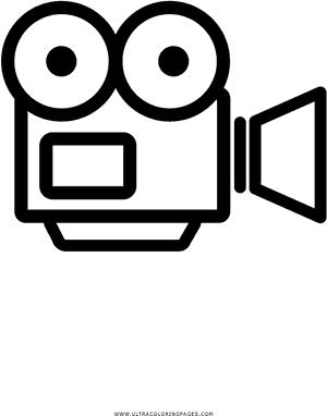 Video Camera Coloring Page - Video Illustration Maker, HD Png Download PNG with transparent background