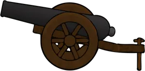 Vintage Cannon Illustration PNG Image