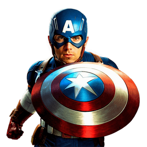 Vintage Captain America Poster PNG 31 PNG image with transparent background