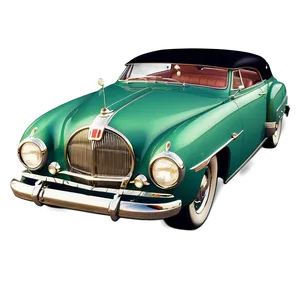 Vintage Car And Fashion Era Png Nbd PNG Image