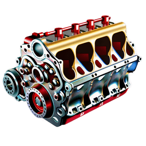 Vintage Car Engine Structure PNG 14 PNG