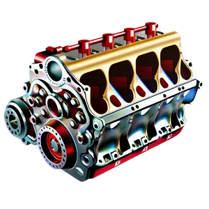 Vintage Car Engine Structure Png 14 PNG Image