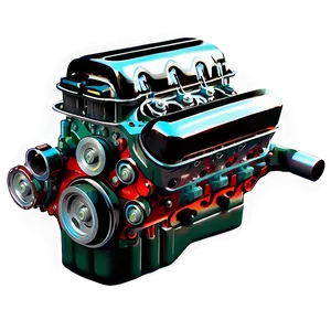 Vintage Car Engine Structure Png Jve20 PNG Image