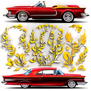 Vintage Car Vector Drawing PNG 36 PNG