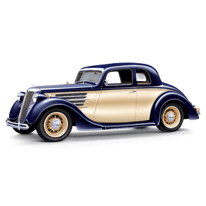 Vintage Car Vector Drawing PNG eqt74 PNG