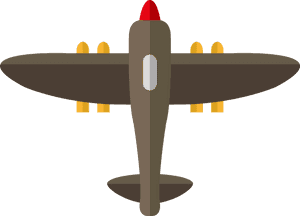 Transparent Avion Dibujo Png - Aviones De La Segunda Guerra Mundial Dibujos Animados, Png Download PNG with transparent background