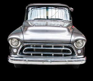 Vintage Chevy Front View PNG image with transparent background