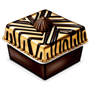 Vintage Chocolate Box Design PNG 06212024 PNG