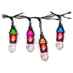 Vintage Christmas Lights PNG jmh87 PNG image with transparent background