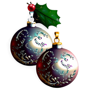 Vintage Christmas Ornaments PNG 85 PNG image with transparent background