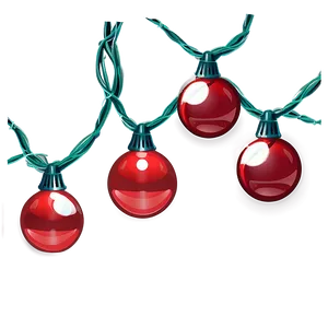 Vintage Christmas String Lights Png Bru81 PNG Image