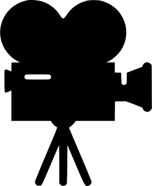 Transparent Movie Theater Clipart Black And White - Movie Camera Icon Png, Png Download PNG image with transparent background