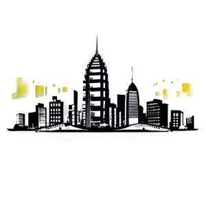 Vintage City Skyline Png 23 PNG Image