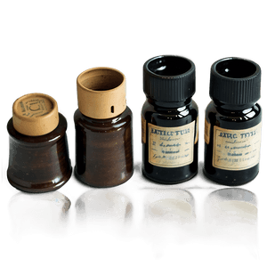 Vintage Clay Ink Pots PNG hvn81 PNG