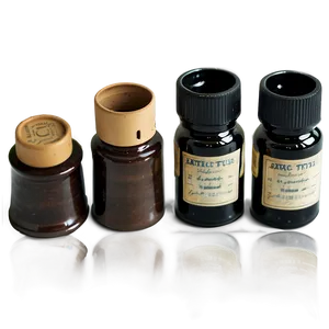 Vintage Clay Ink Pots Png Hvn81 PNG Image