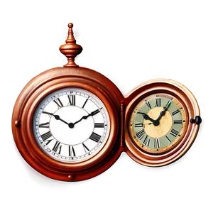 Vintage Clock Clipart Png Gte64 PNG Image