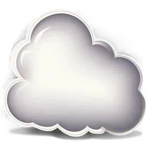 Vintage Cloud Vector Drawing Png Sni PNG Image