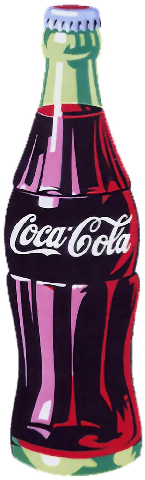 Vintage Coca Cola Bottle Illustration PNG Image