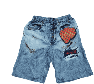 Short Jean Png Image Background - Coca Cola Jean Jam Shorts, Transparent Png PNG image with transparent background