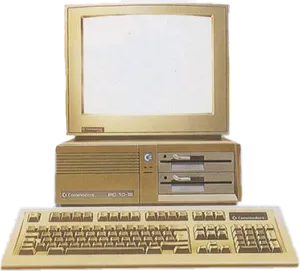 Vintage Commodore P C10 I I I Computer PNG Image