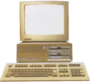 Vintage Commodore P C10 I I I Computer PNG Image