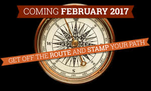 Vintage Compass Announcement February2017 PNG image with transparent background