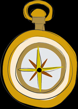 Vintage Compass Illustration PNG image with transparent background