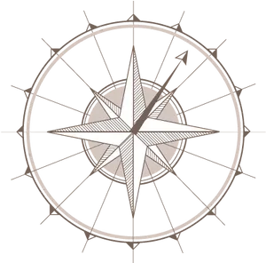 Vintage Compass Rose Graphic PNG Image