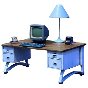 Vintage Computer Desk Png Kbw44 PNG Image