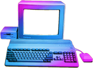 #vaporwave #png#freetoedit - Old Computer And New Computer, Transparent Png PNG