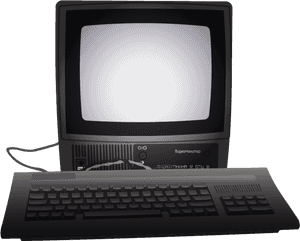 Old Computer Illustrator Vector Old Retro Keyboard - Old Computer Monitor Png, Transparent Png PNG