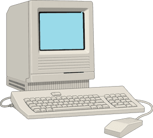 Old Computer Vector Png , Png Download - Transparent Old Pc Png, Png Download PNG