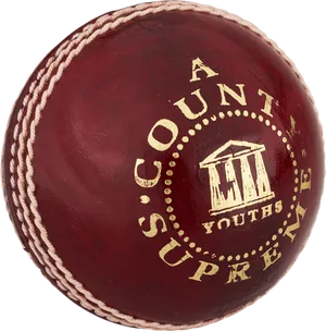 Vintage Cricket Ball PNG Image