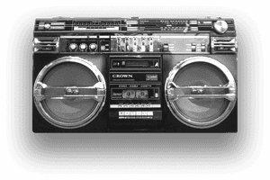 How Did You Get Into The Scene - Old School Boombox, HD Png Download PNG image with transparent background
