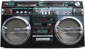 Boombox, Ghetto-blaster, Stereo, Retro, Radio, Speaker - Boombox Png, Transparent Png PNG image with transparent background