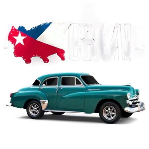 Vintage Cuban Car Png 06252024 PNG Image