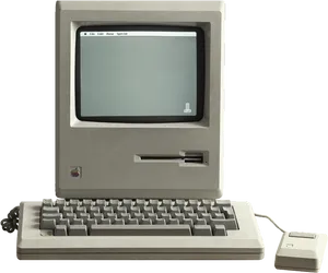 Vintage Desktop Computer PNG Image